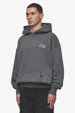 Pegador Fox Oversized Hoodie Washed Anthracite