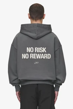 Pegador Fox Oversized Hoodie Washed Anthracite