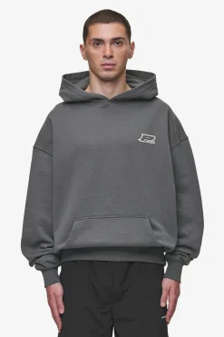 Pegador Fox Oversized Hoodie Washed Anthracite