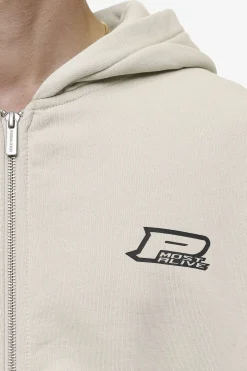 Pegador Fox Oversized Sweat Jacket Washed Light Beige