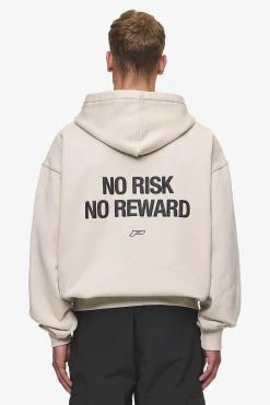 Pegador Fox Oversized Sweat Jacket Washed Light Beige