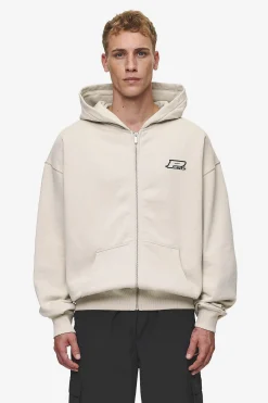 Pegador Fox Oversized Sweat Jacket Washed Light Beige