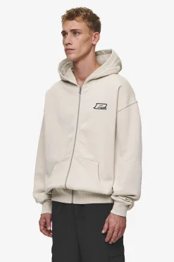 Pegador Fox Oversized Sweat Jacket Washed Light Beige