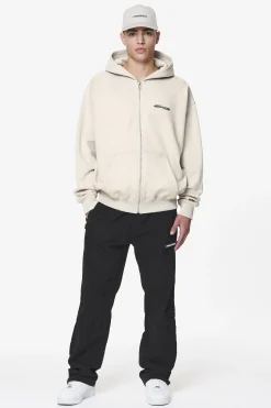 Pegador Furber Oversized Sweat Jacket Washed Dust Cream