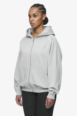 Pegador Gabi Oversized Sweat Jacket Washed Sky Grey