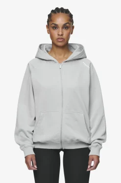 Pegador Gabi Oversized Sweat Jacket Washed Sky Grey