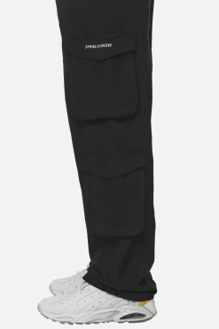 Pegador Garlan Wide Cargo Pants Black