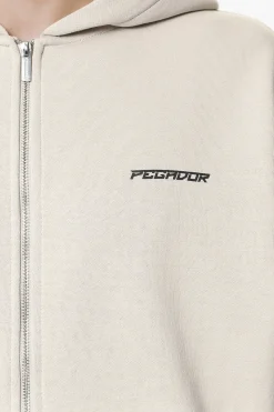 Pegador Gien Oversized Sweat Jacket Washed Dust Cream
