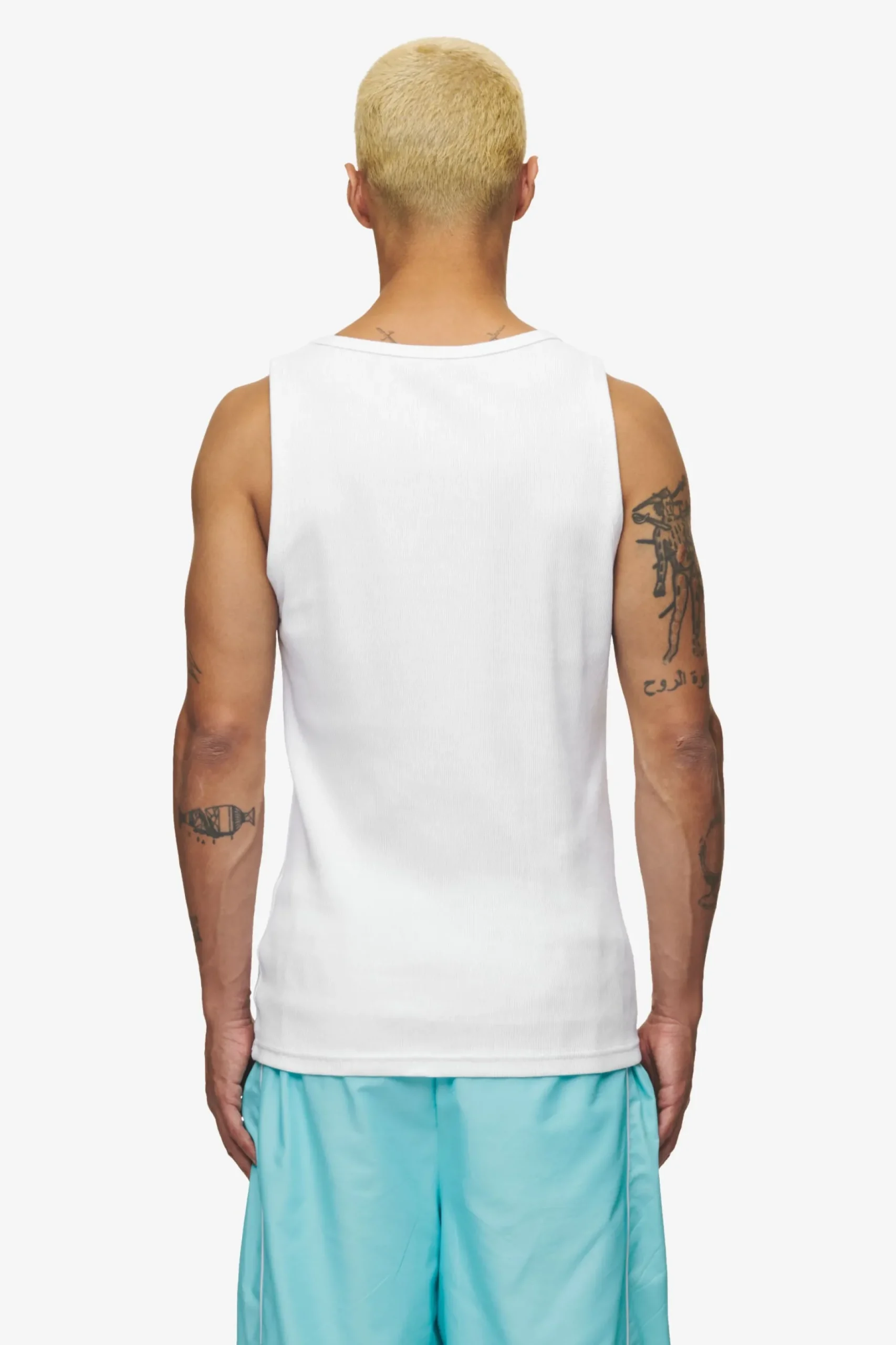 Pegador Gino Rib Undershirt White Red