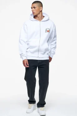 Pegador Goldlight Oversized Sweat Jacket White
