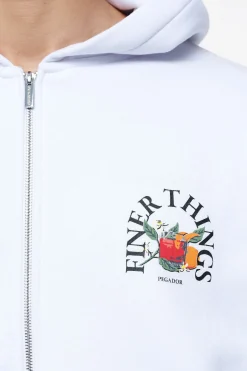 Pegador Goldlight Oversized Sweat Jacket White