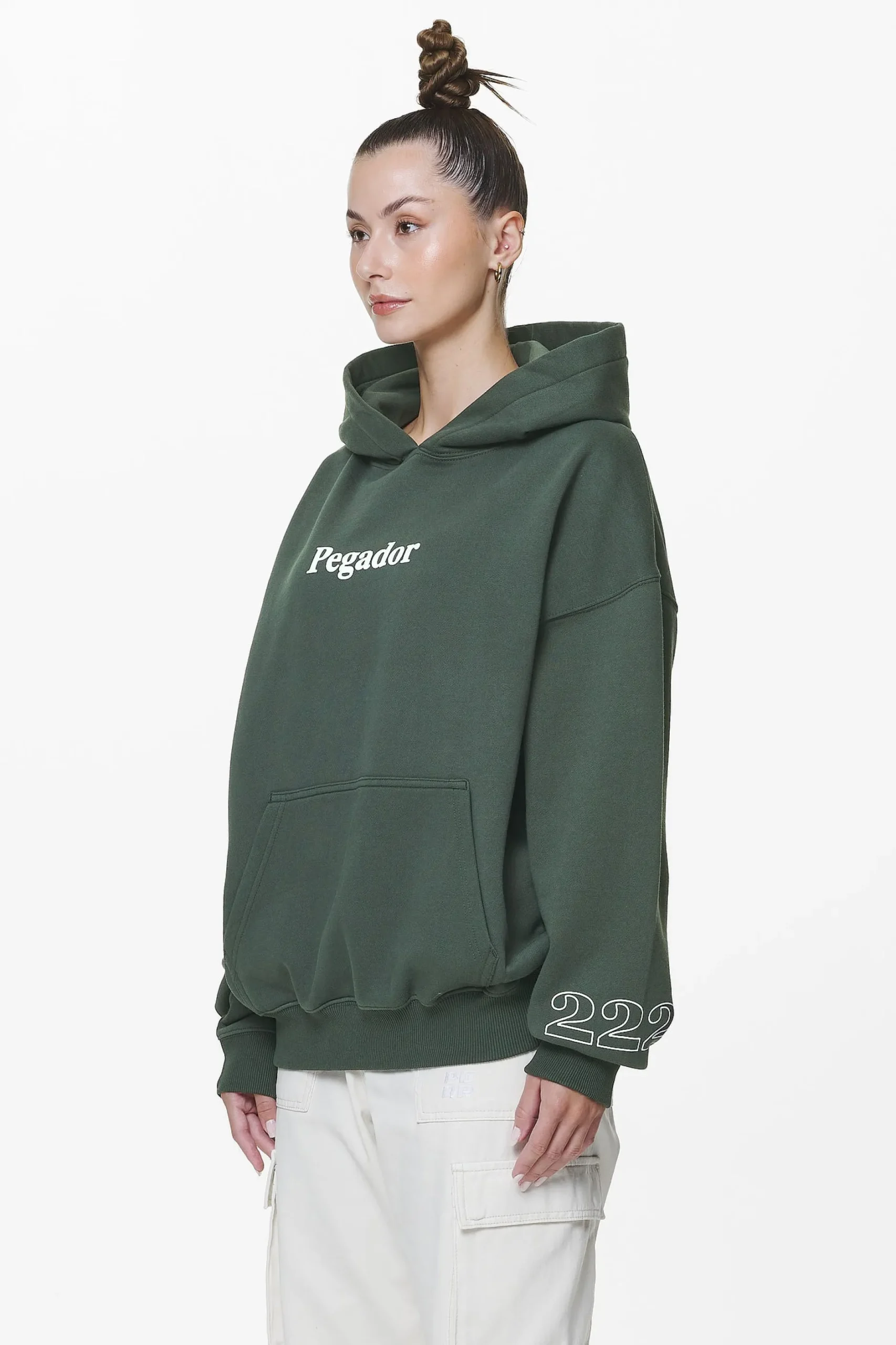 Pegador Habo Oversized Hoodie Washed Sage Green