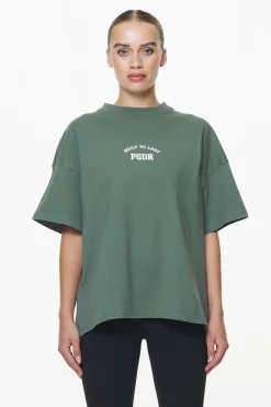 Pegador Harley Heavy Oversized Tee Vintage Washed Garden Green