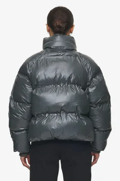 Pegador Henra Crushed Glossy Oversized Raglan Puffer Jacket