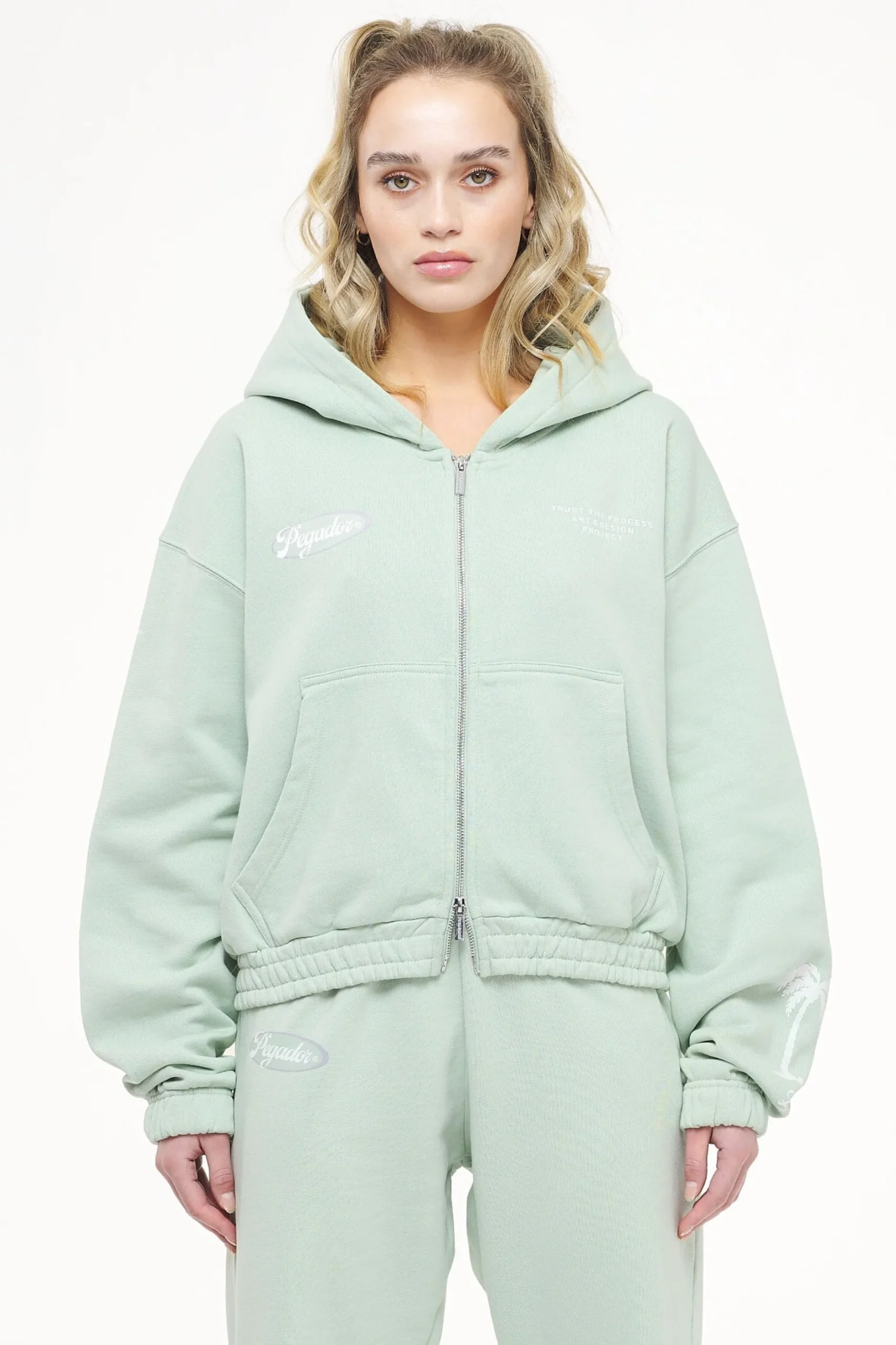 Pegador Hills Cropped Zip Hoodie