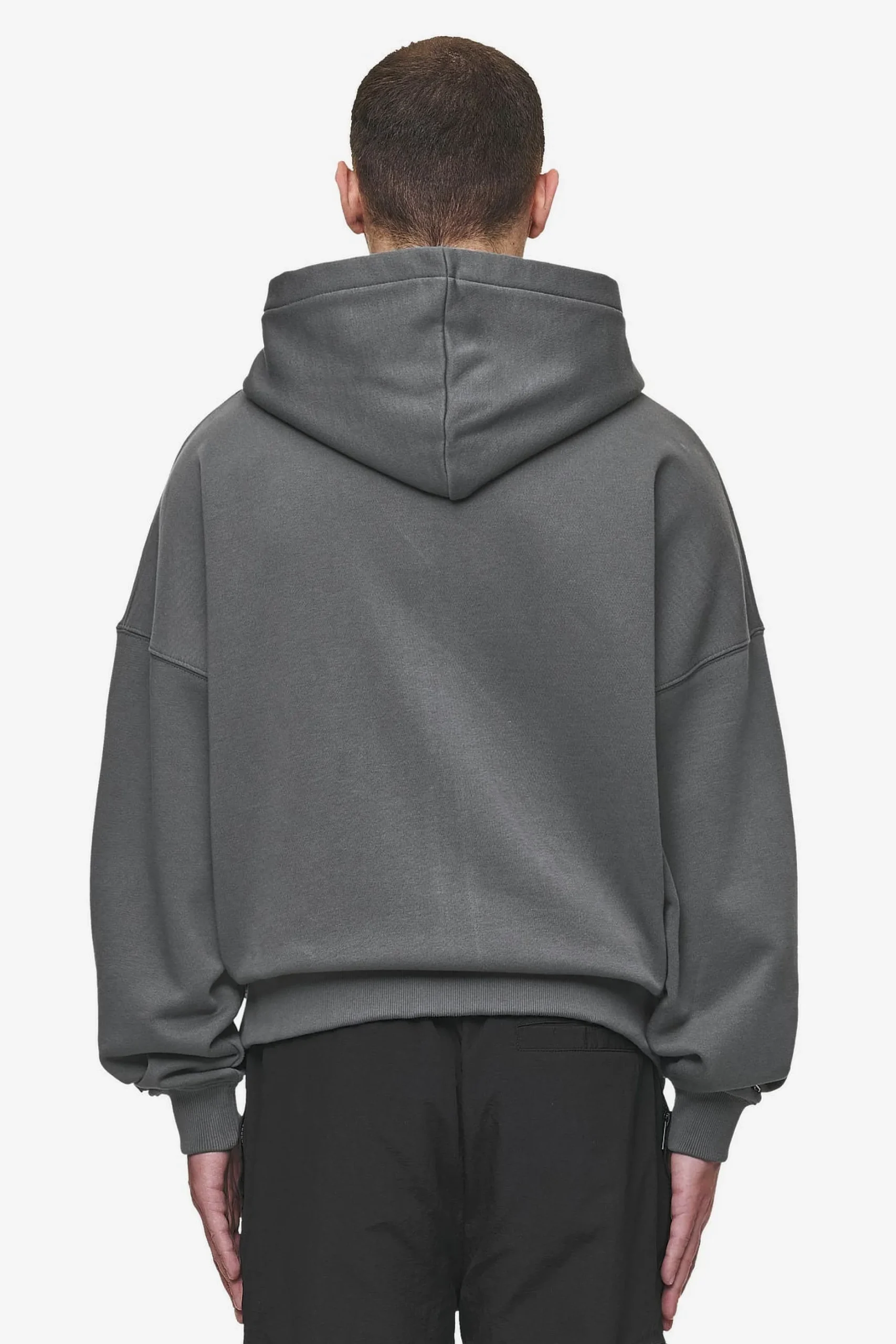 Pegador Hogan Boxy Sweat Jacket Washed Anthracite