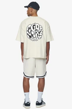 Pegador Hussey Boxy Tee Washed Salty Cream