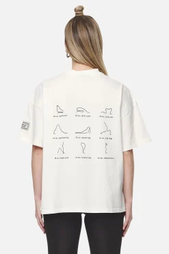 Pegador Idalia Heavy Oversized Tee Washed Coconut Milk
