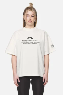 Pegador Idalia Heavy Oversized Tee Washed Coconut Milk