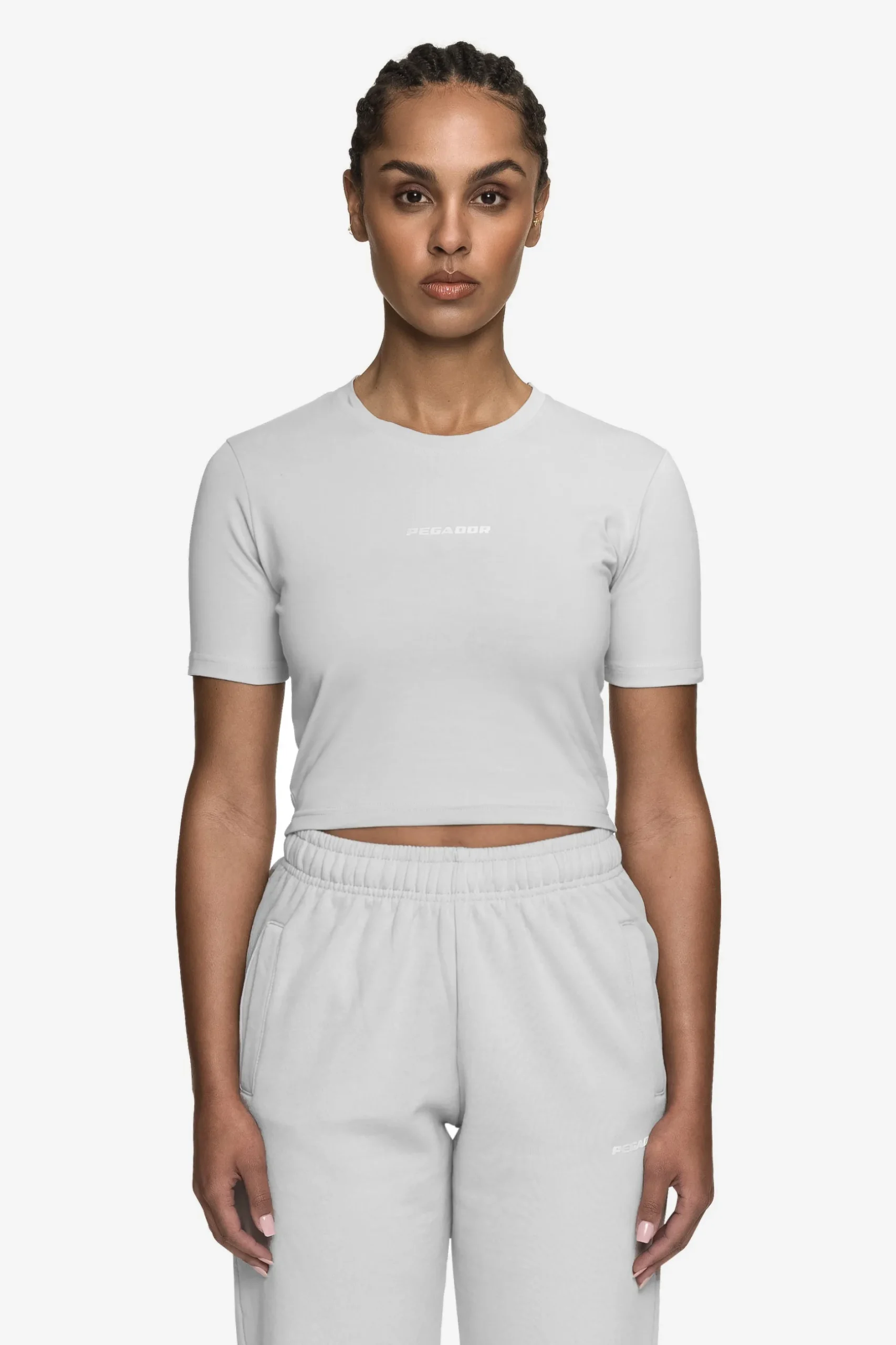 Pegador Ines Cropped Baby Tee White Gum