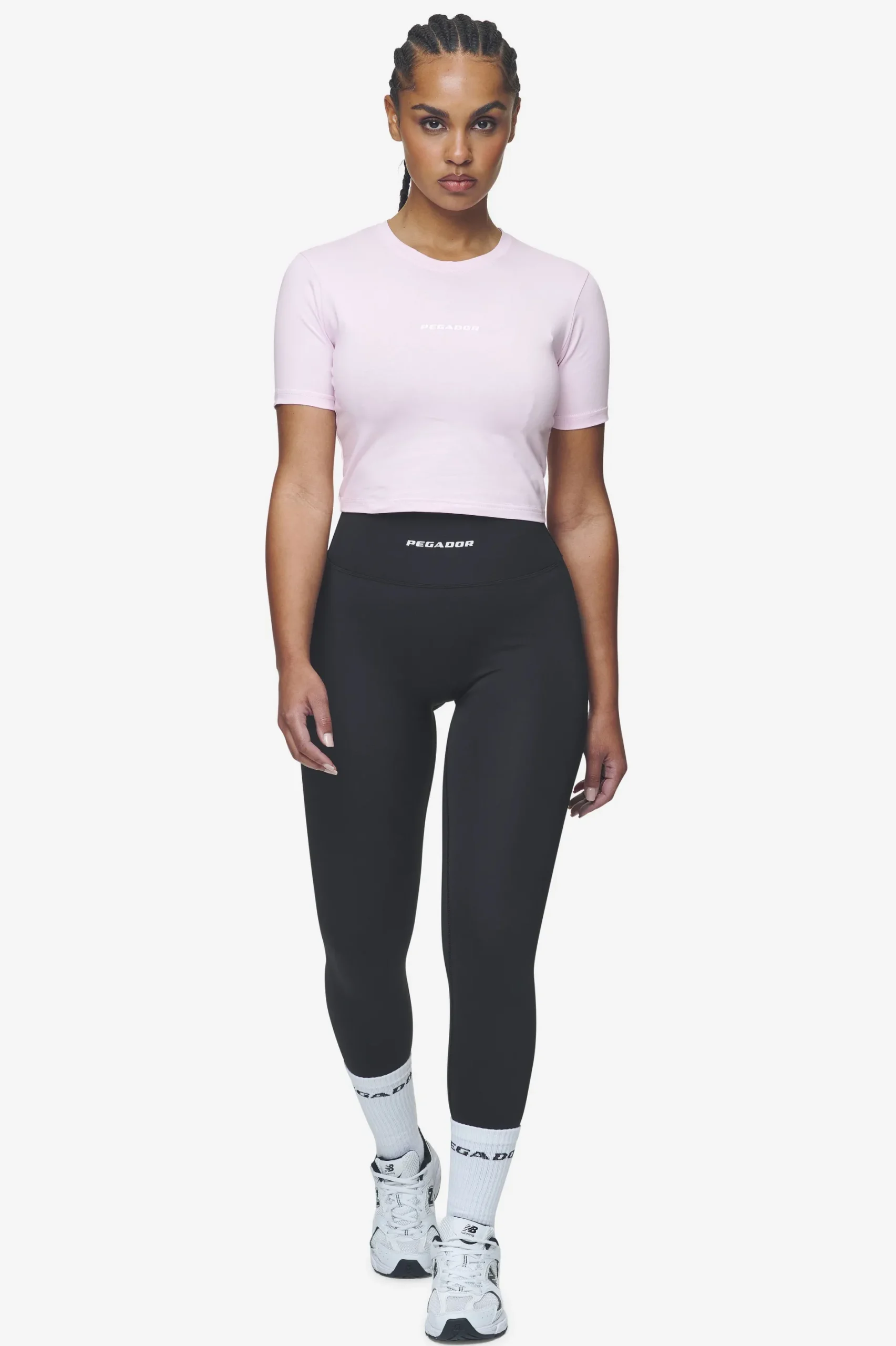 Pegador Ines Cropped Baby Tee White Gum