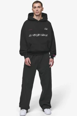 Pegador Iron Boxy Hoodie Washed Black