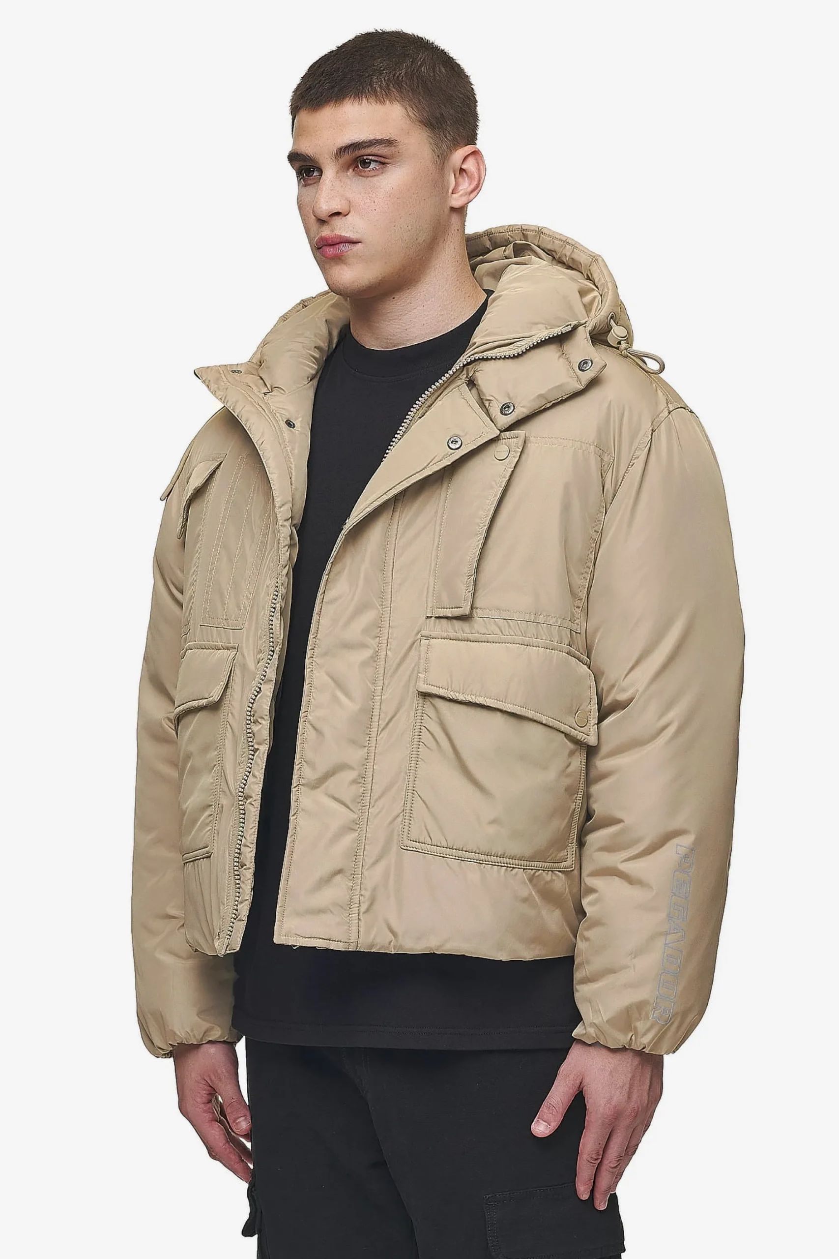 Pegador Jean Utility Puffer Jacket Sand