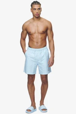 Pegador Kempton Monogram Swim Shorts Baby Blue