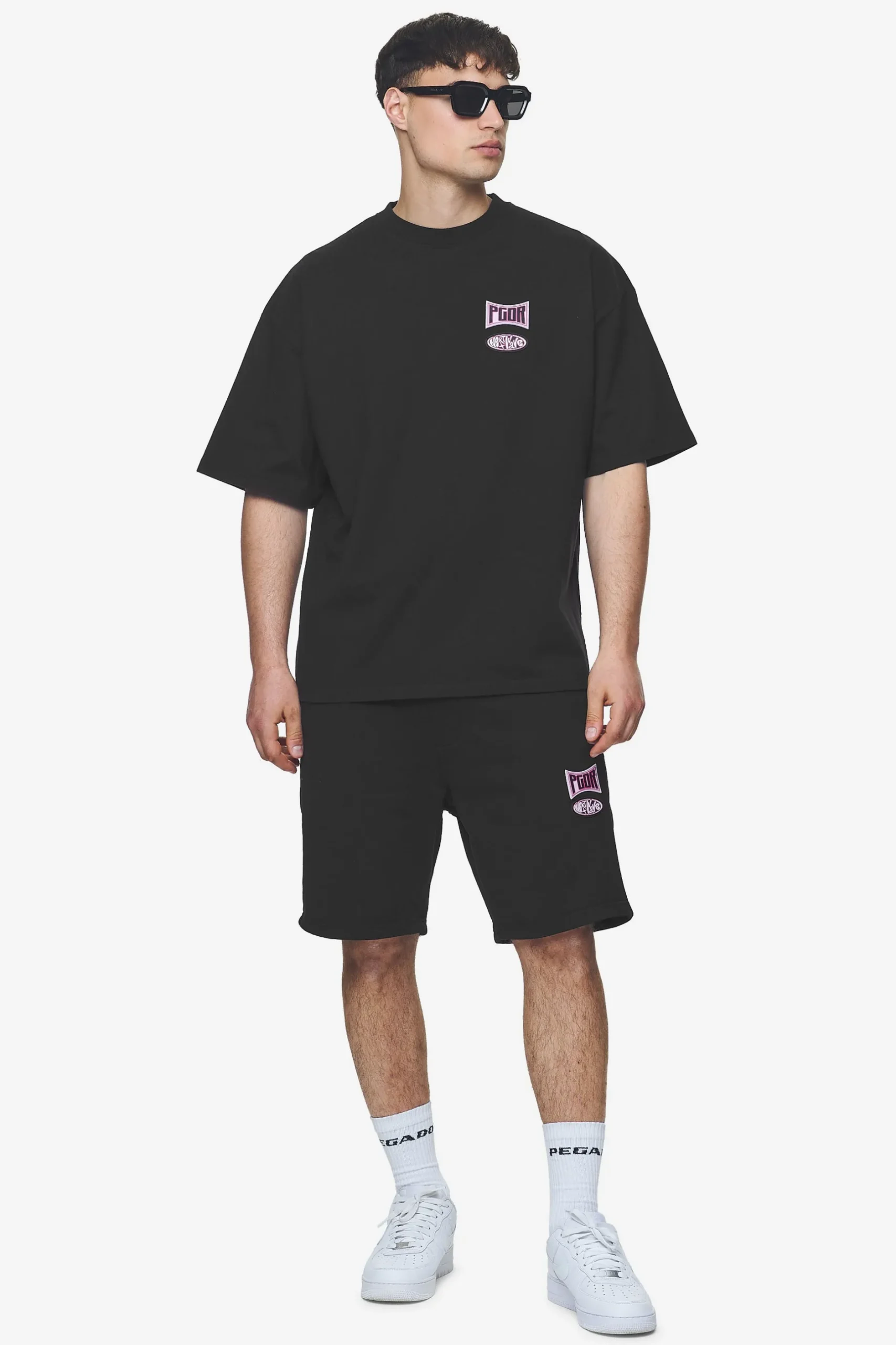 Pegador Keyes Terry Boxy Tee Washed Black