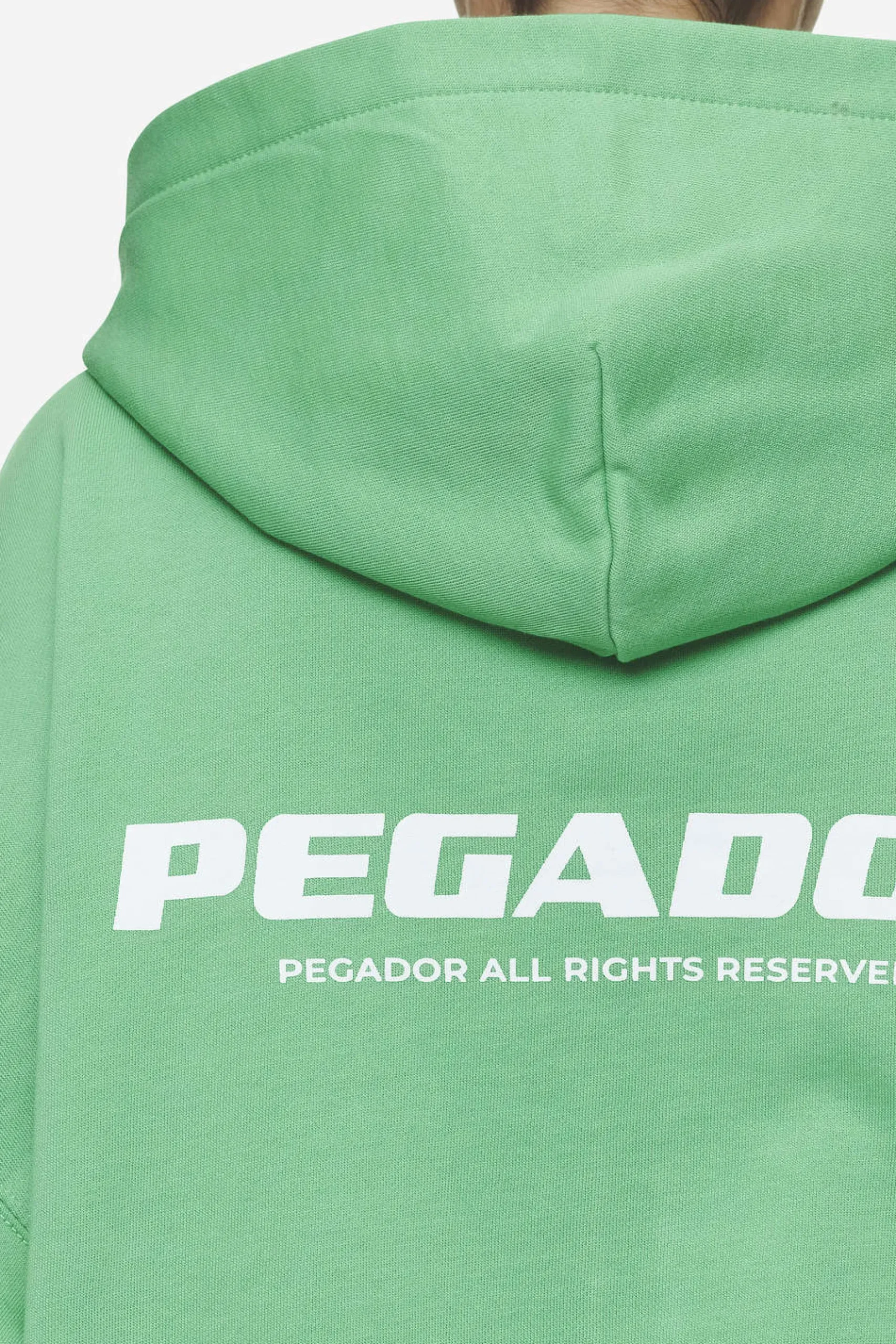 Pegador Lana Logo Cropped Sweat Jacket White