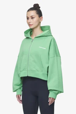 Pegador Lana Logo Cropped Sweat Jacket White