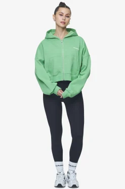 Pegador Lana Logo Cropped Sweat Jacket White