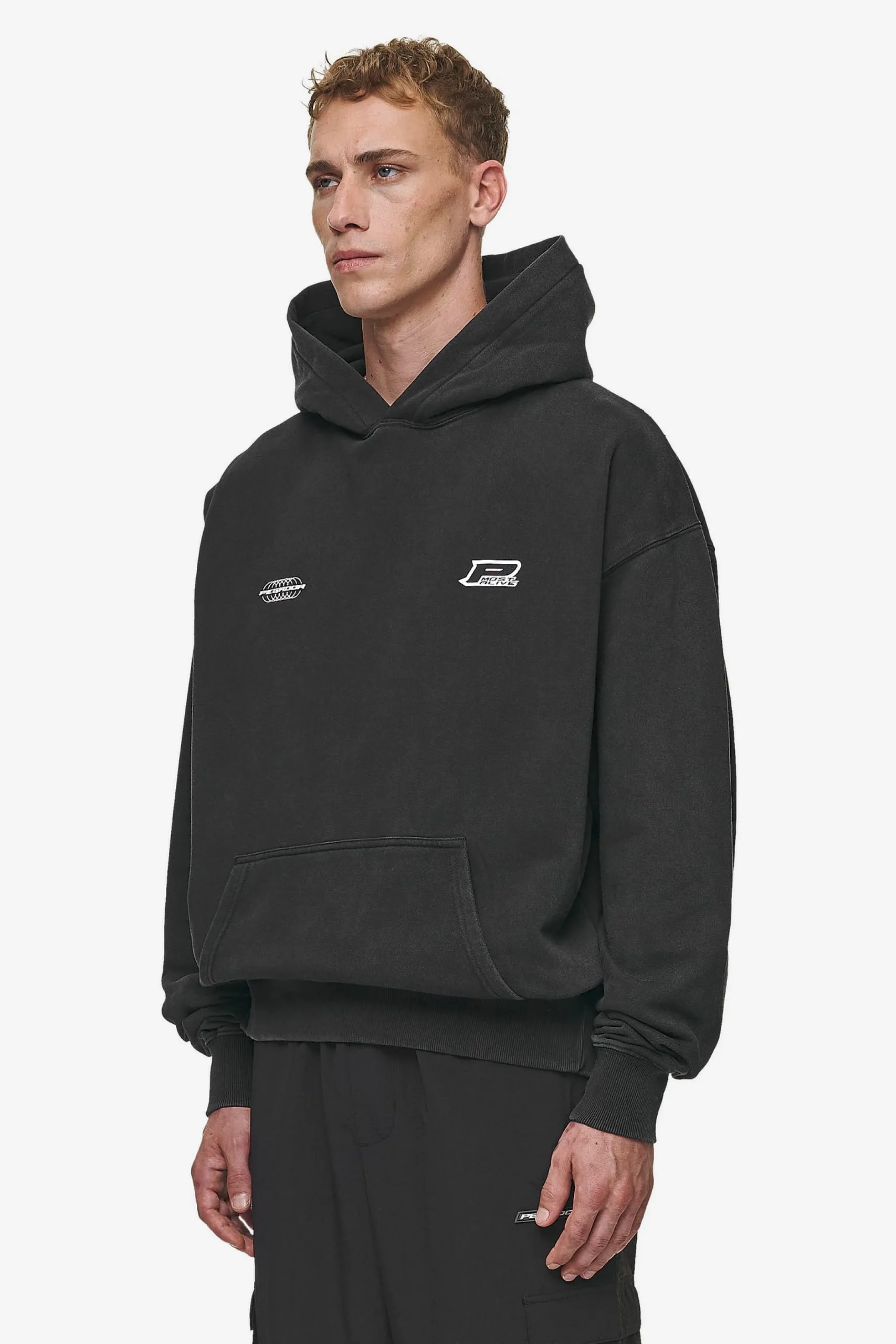 Pegador Lance Oversized Hoodie Vintage Black