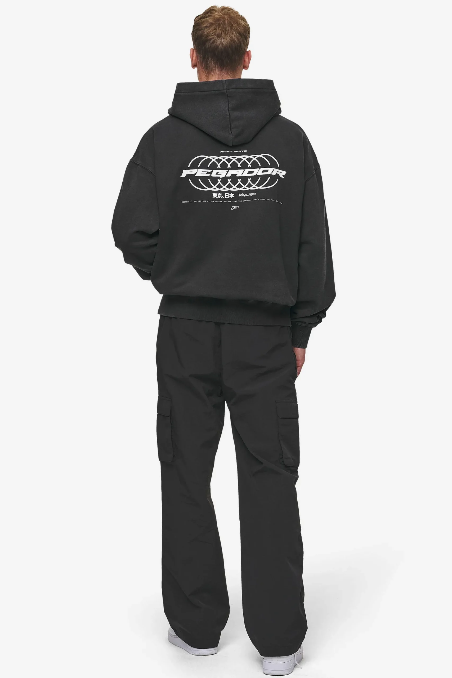 Pegador Lance Oversized Hoodie Vintage Black