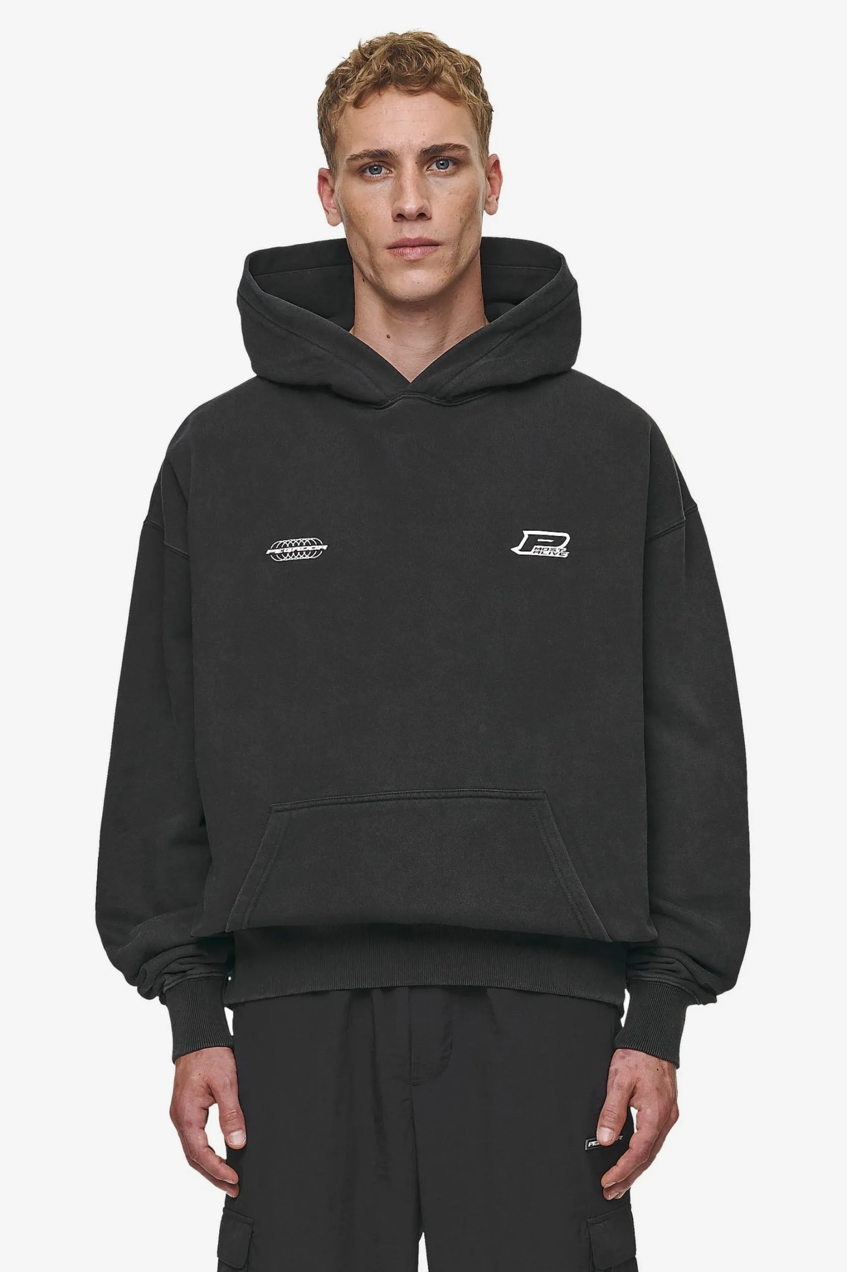 Pegador Lance Oversized Hoodie Vintage Black