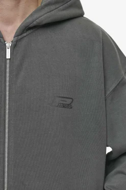 Pegador Lance Oversized Sweat Jacket Vintage Anthracite