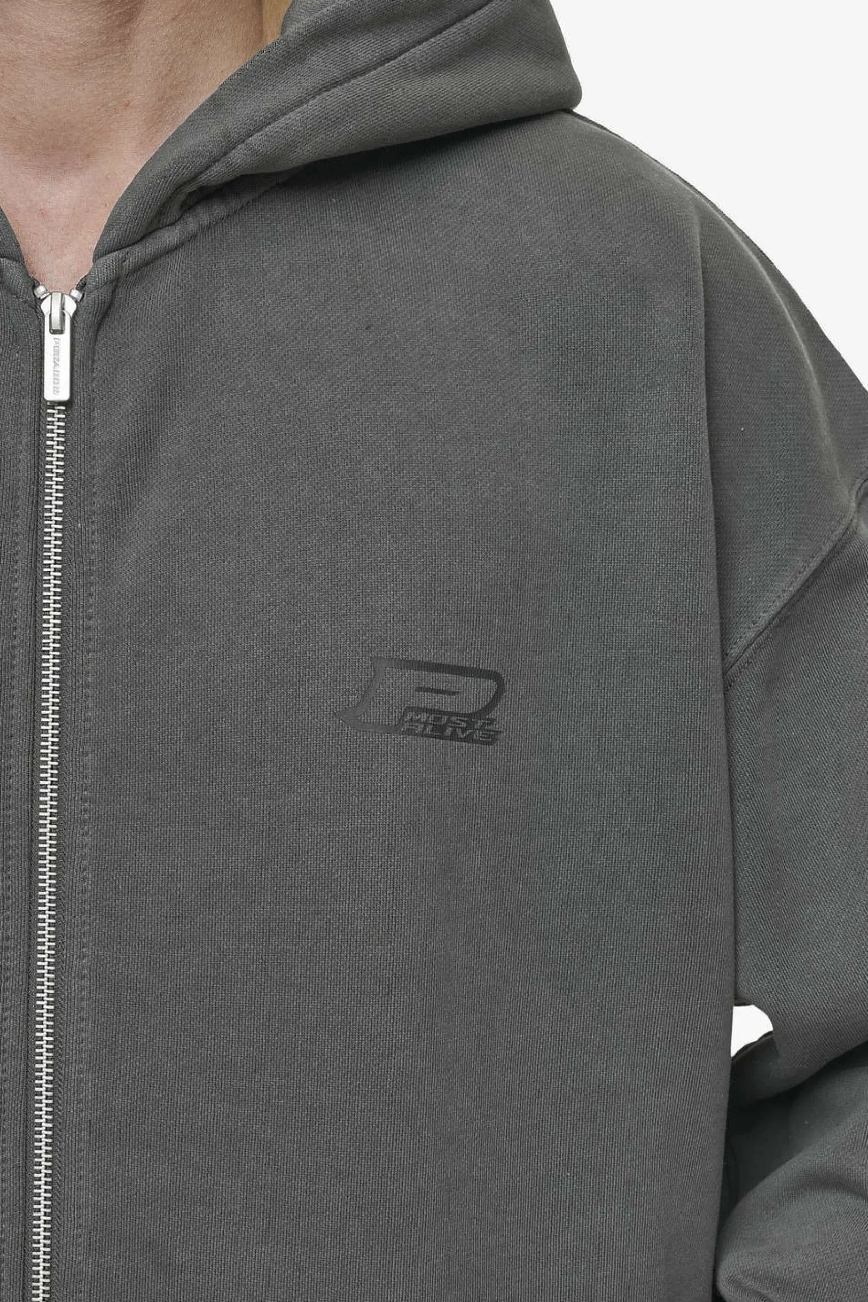 Pegador Lance Oversized Sweat Jacket Vintage Anthracite