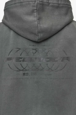 Pegador Lance Oversized Sweat Jacket Vintage Anthracite