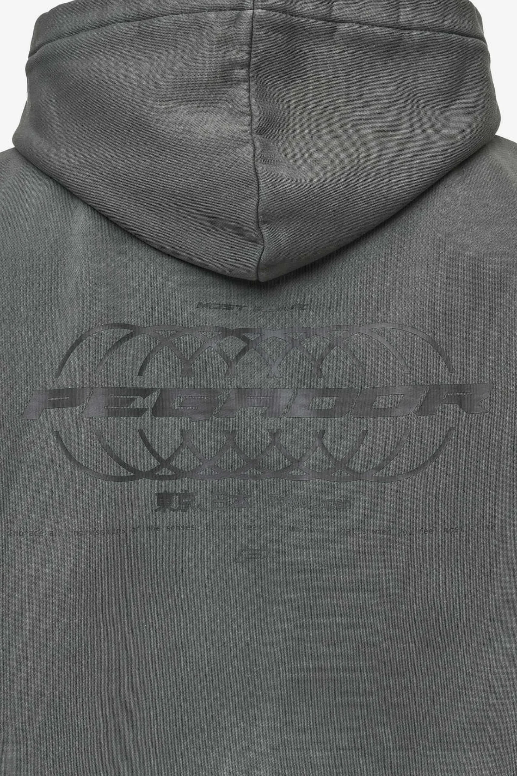 Pegador Lance Oversized Sweat Jacket Vintage Anthracite