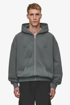Pegador Lance Oversized Sweat Jacket Vintage Anthracite