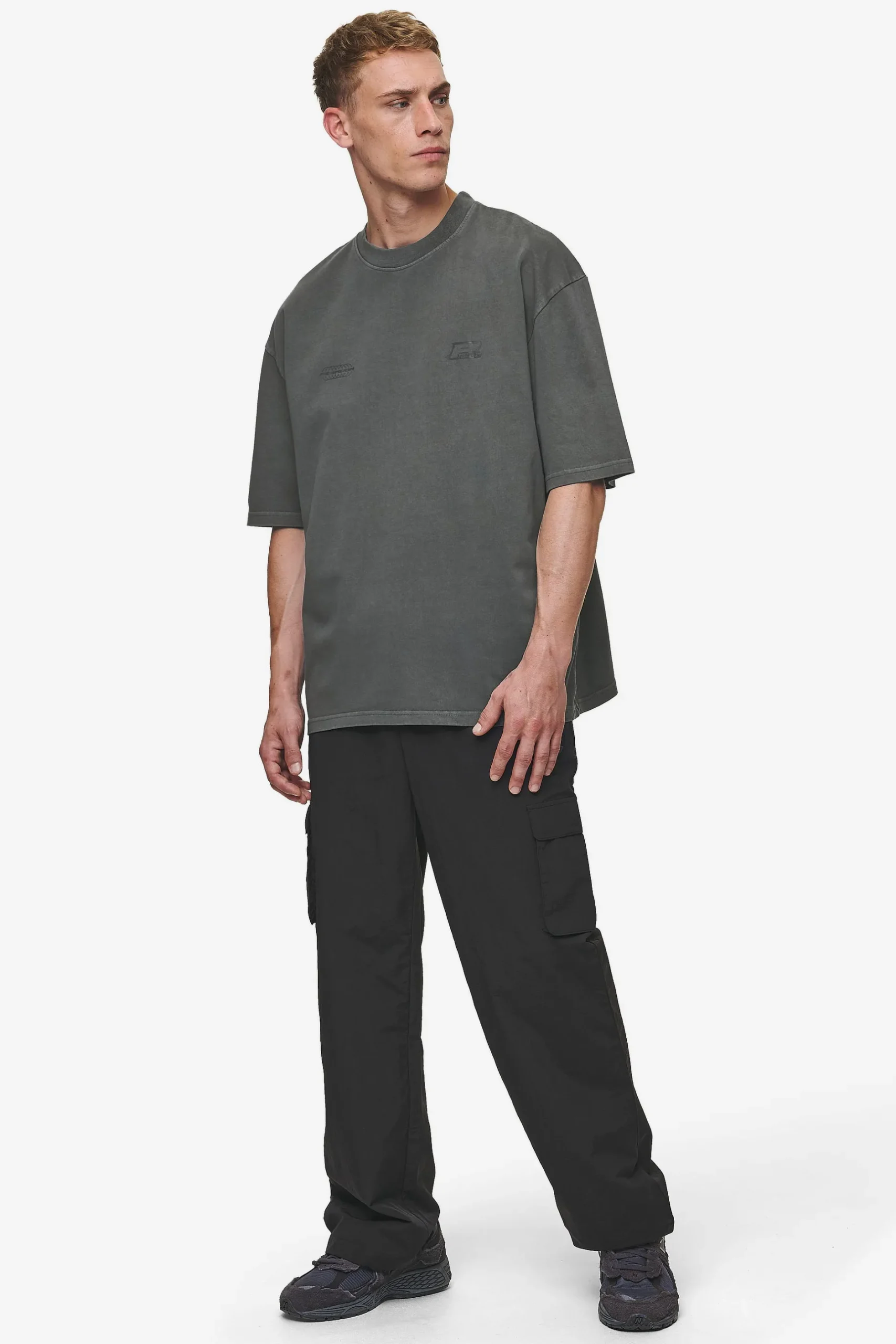Pegador Lance Oversized Tee Vintage Anthracite