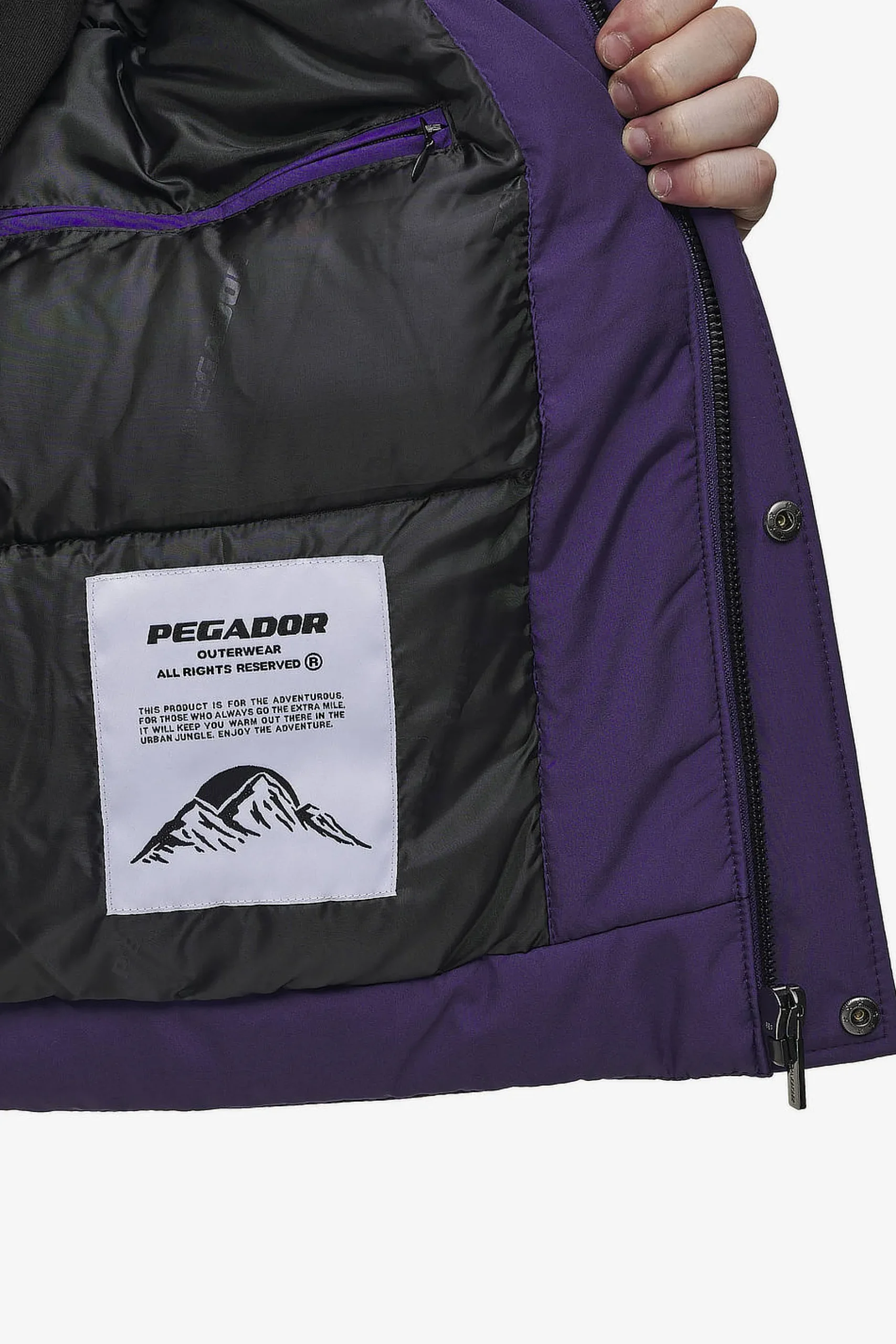 Pegador Lavoy Cropped Boxy Puffer Jacket