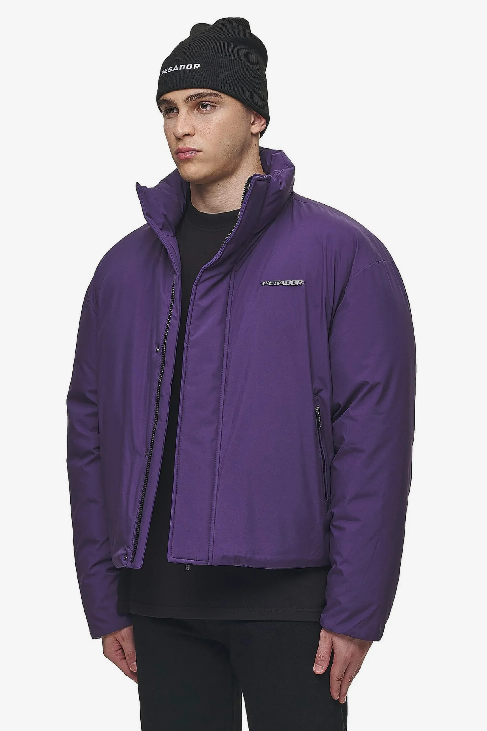 Pegador Lavoy Cropped Boxy Puffer Jacket
