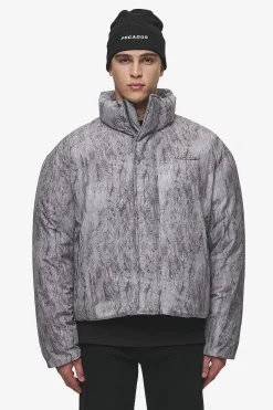 Pegador Lavoy Ripstop Crushed Cropped Boxy Puffer Jacket