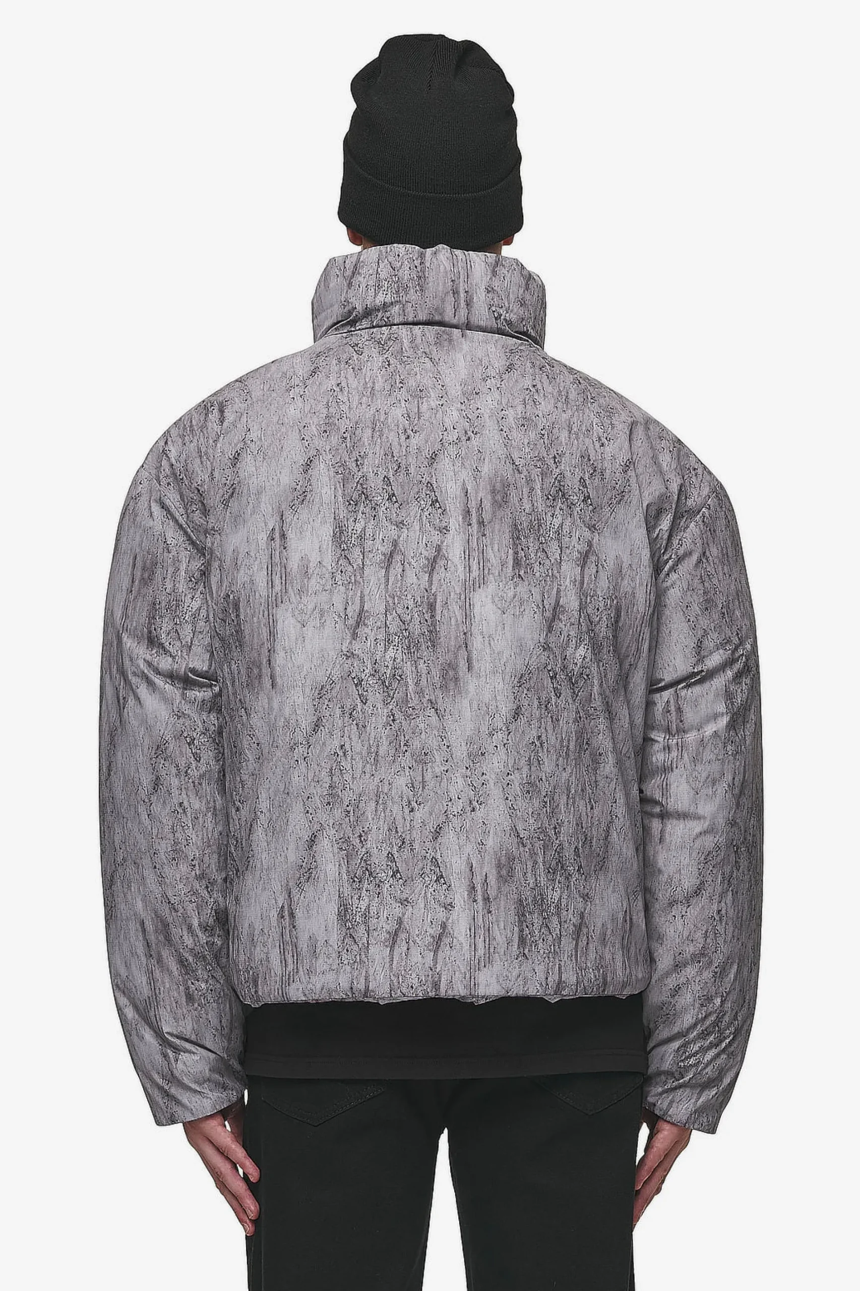Pegador Lavoy Ripstop Crushed Cropped Boxy Puffer Jacket