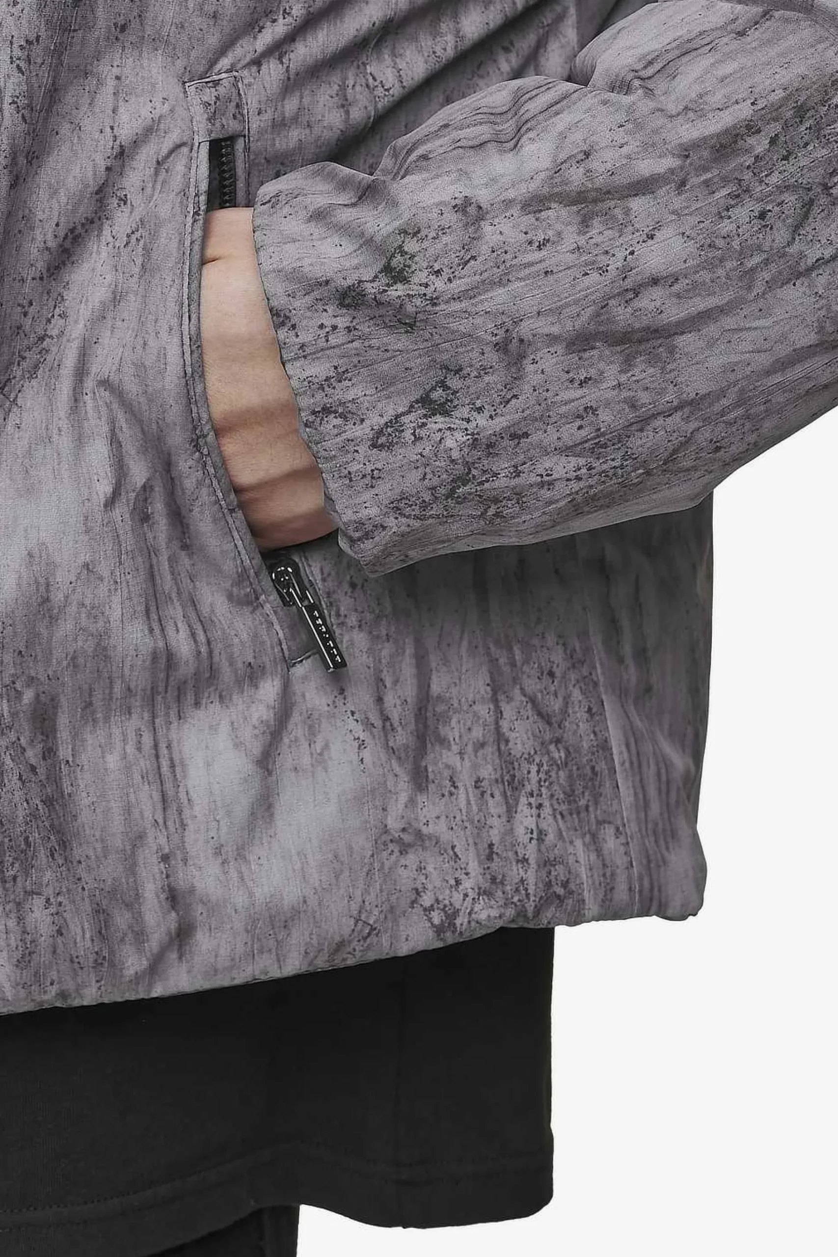 Pegador Lavoy Ripstop Crushed Cropped Boxy Puffer Jacket
