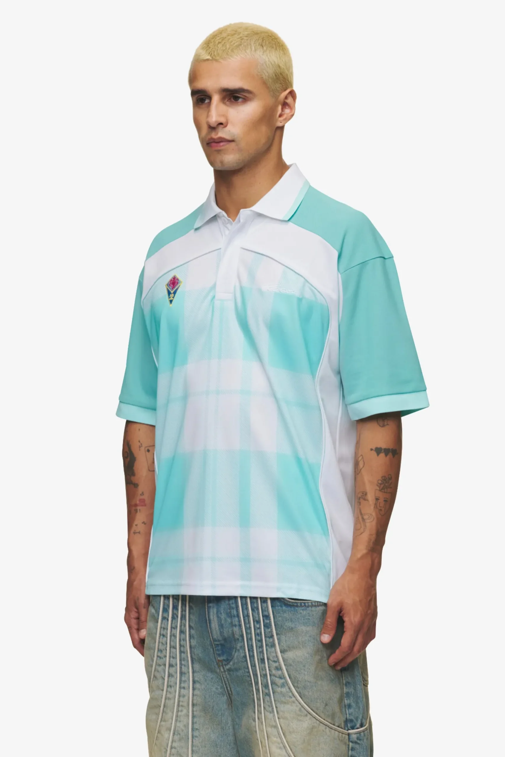 Pegador Lawn Jersey Sky Blue White