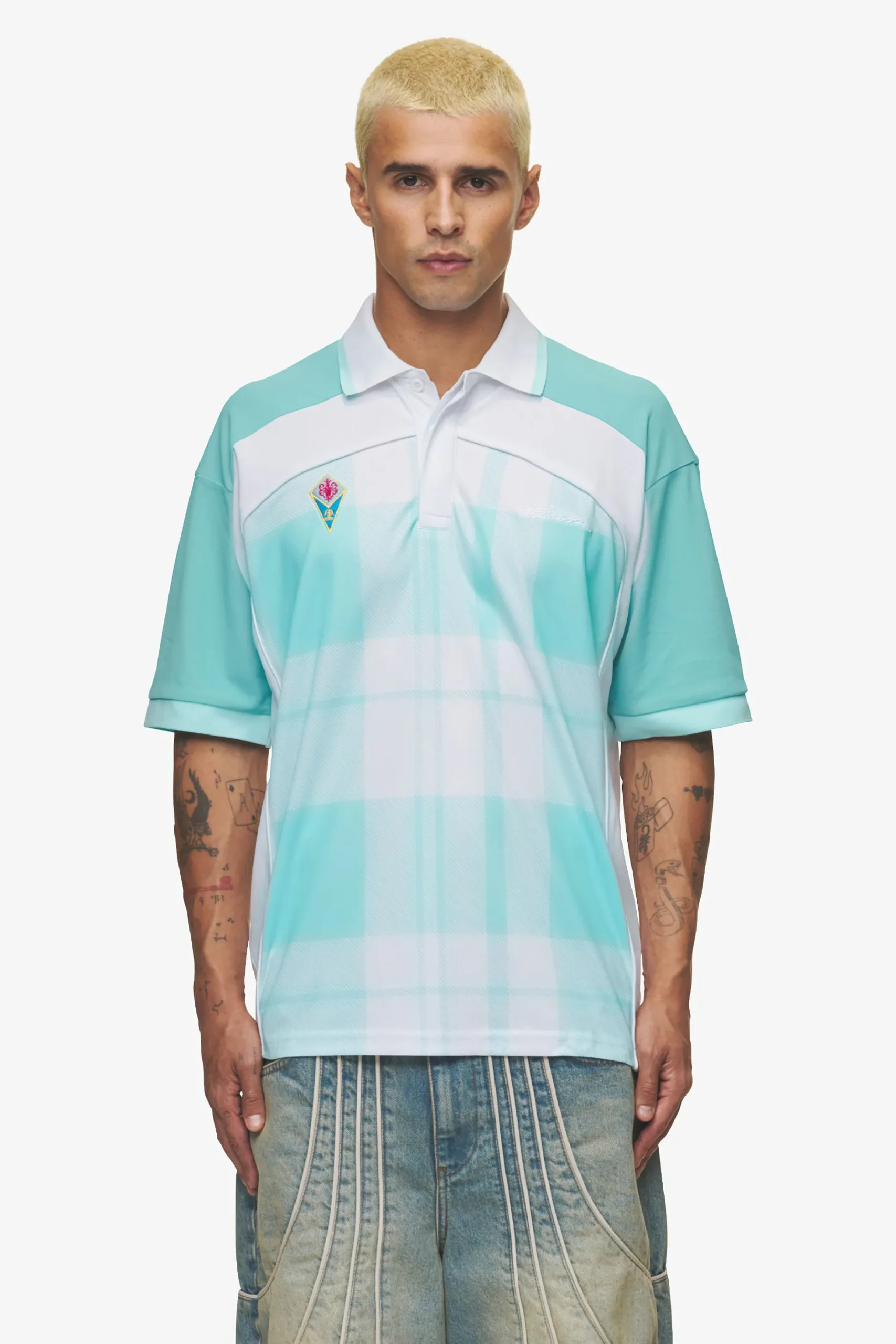 Pegador Lawn Jersey Sky Blue White