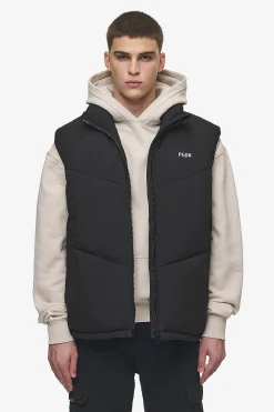 Pegador Leddy Oversized Puffer Vest Black