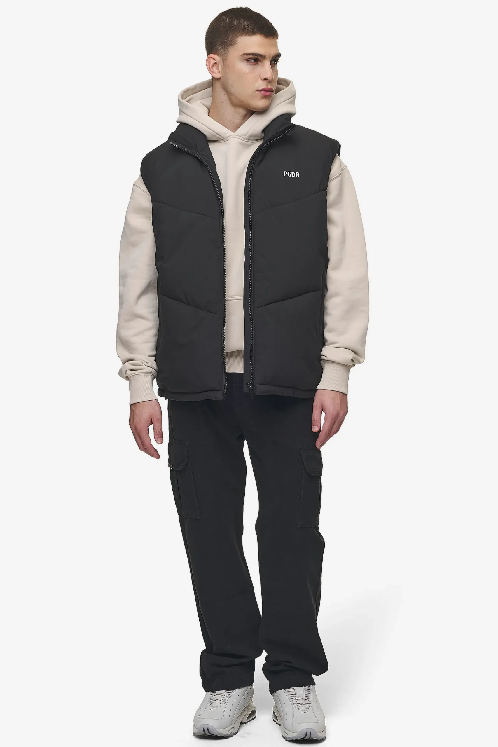 Pegador Leddy Oversized Puffer Vest Black